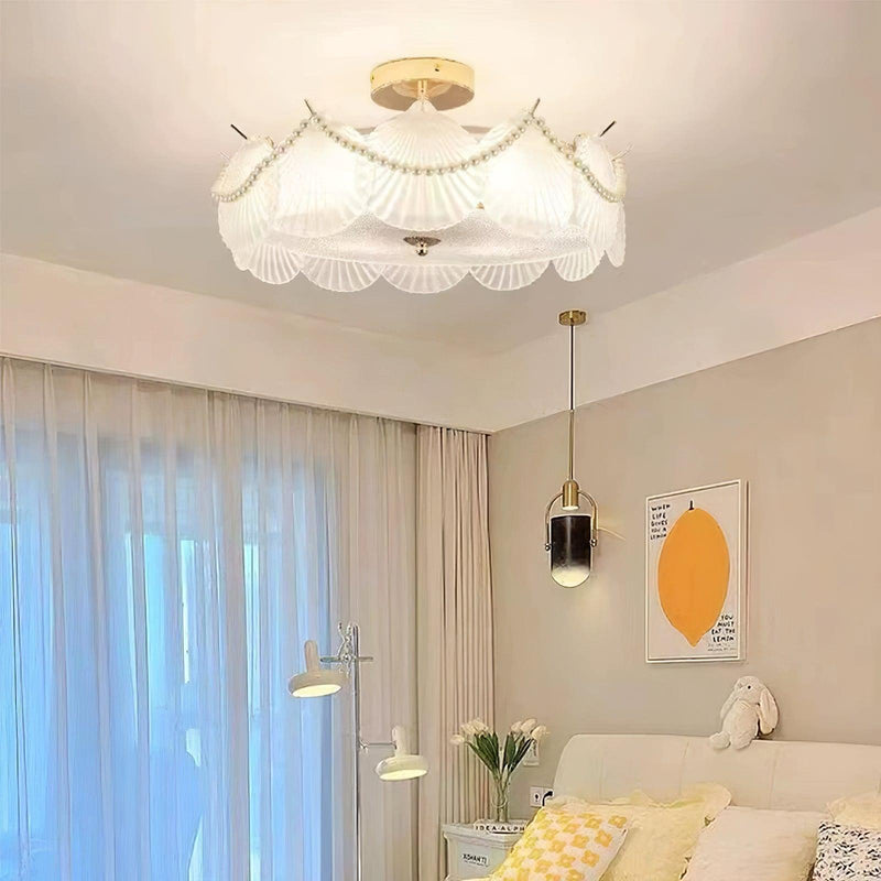 Shell Glass Ceiling Lamp