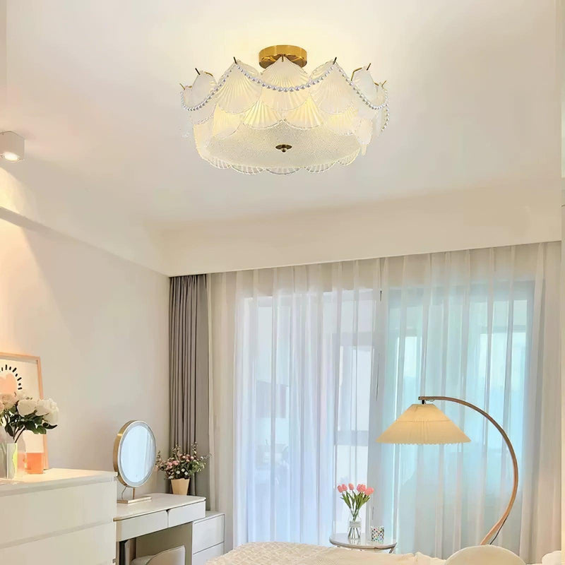 Shell Glass Ceiling Lamp