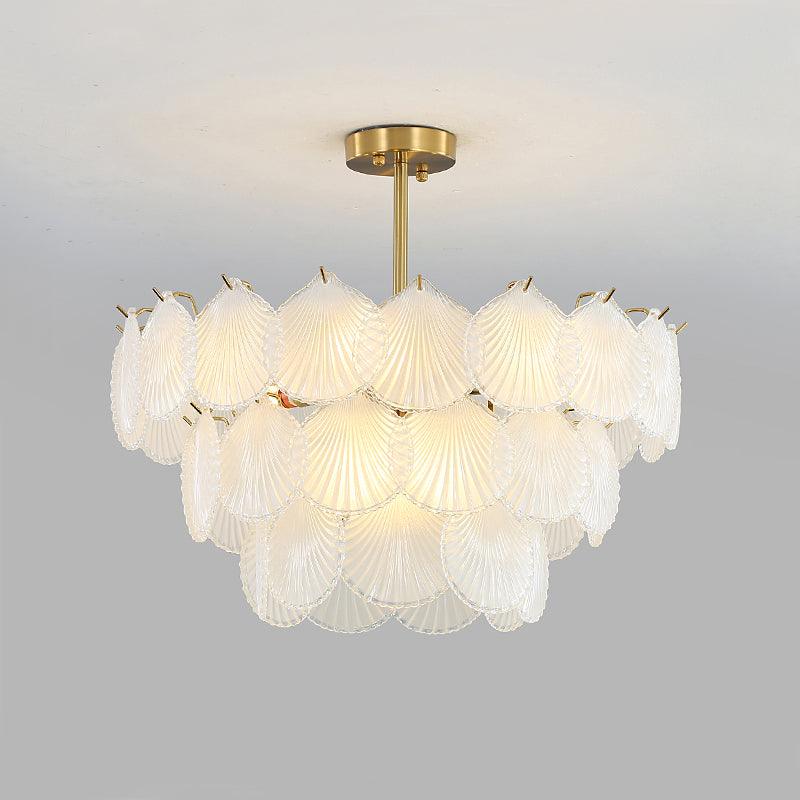 Shell Glass Chandelier