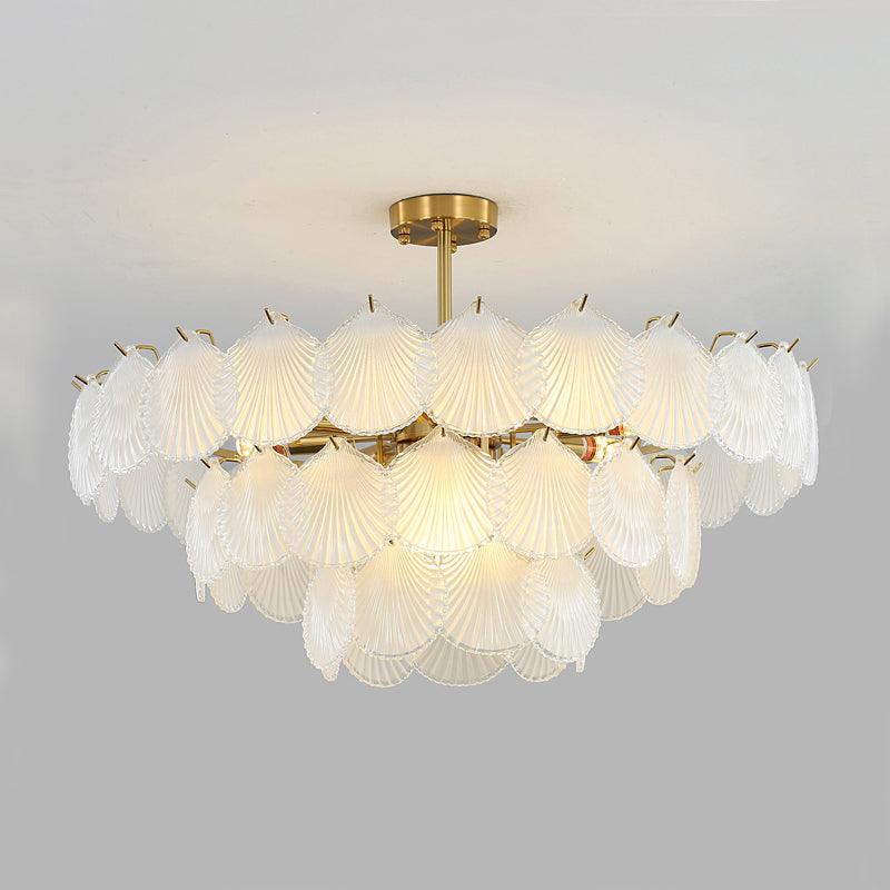 Shell Glass Chandelier