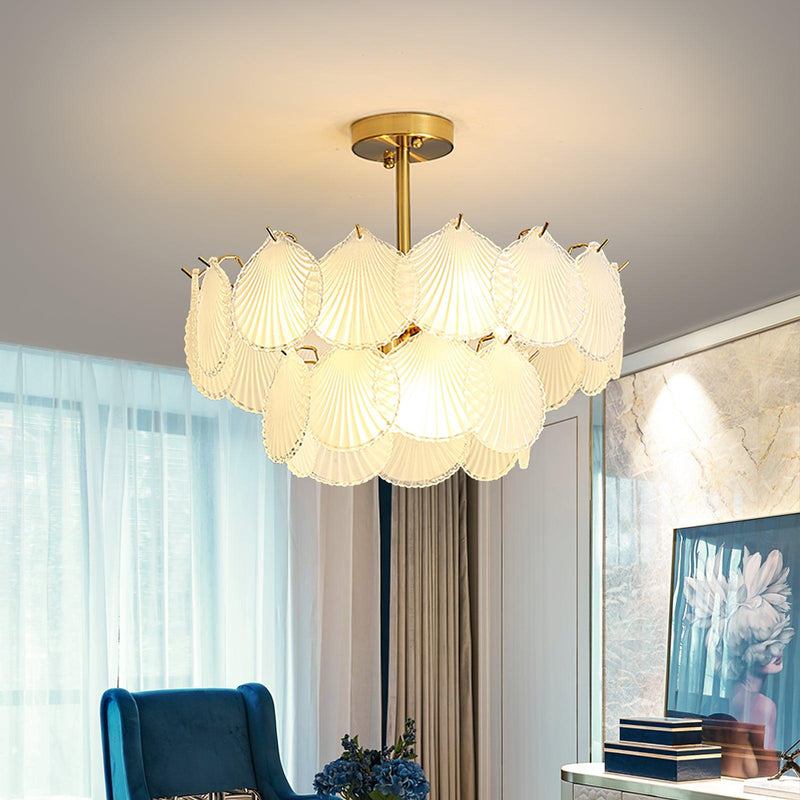 Shell Glass Chandelier
