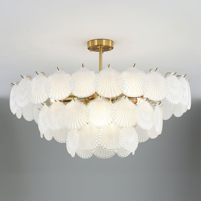 Shell Glass Chandelier