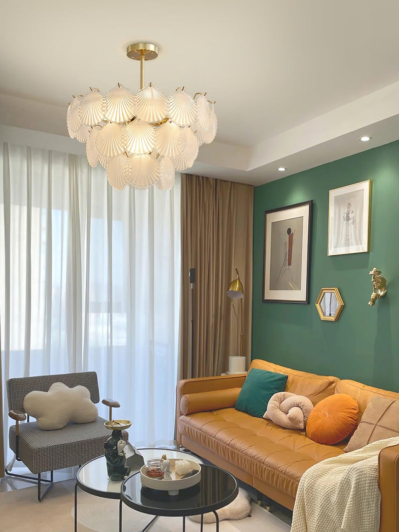 Shell Glass Chandelier