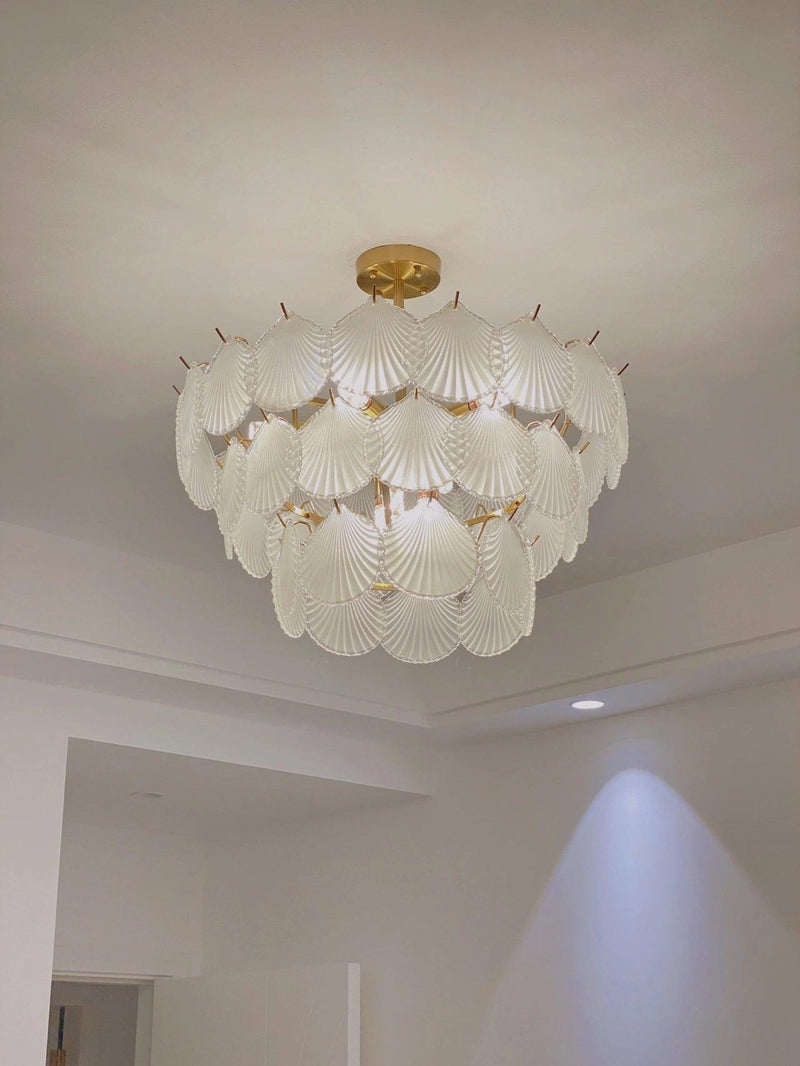 Shell Glass Chandelier