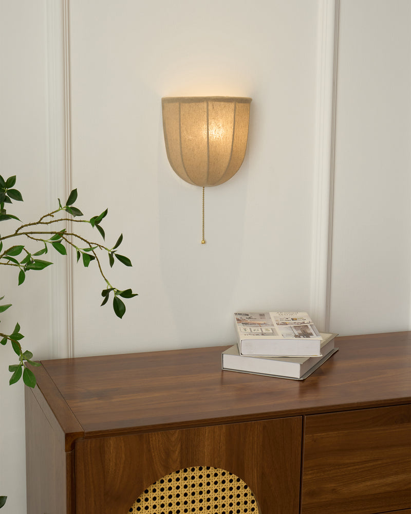 Sienna Linen Wall Sconce 7.1"