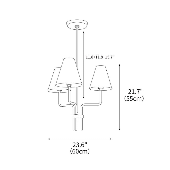 Sierra Chandelier 23.6"