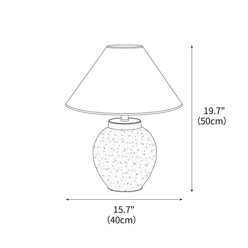 Sierra Clay Table Lamp 15.7"