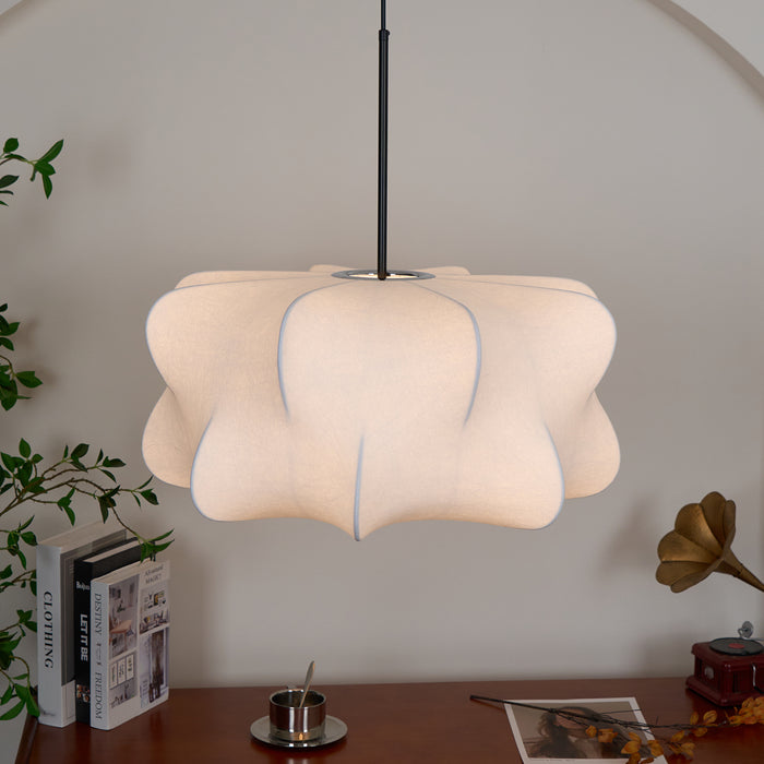 Silk Drum Pendant Light 19.7"