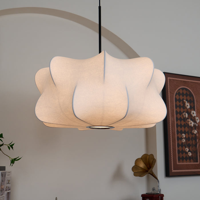 Silk Drum Pendant Light 19.7"