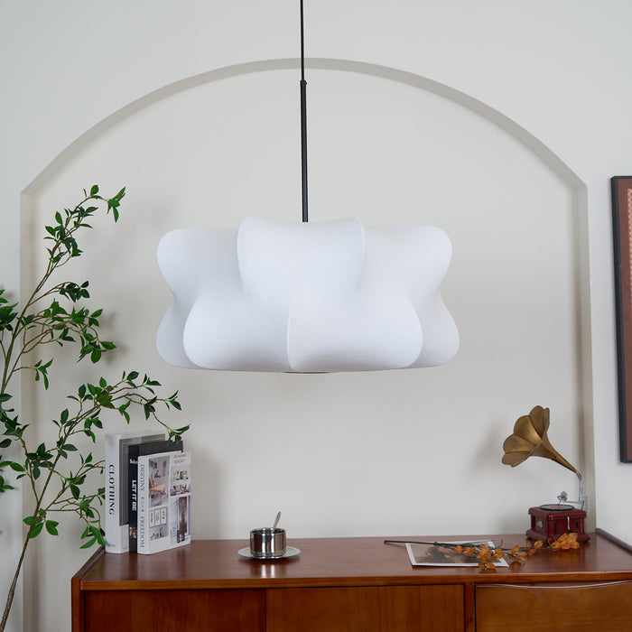 Silk Drum Pendant Light 19.7"