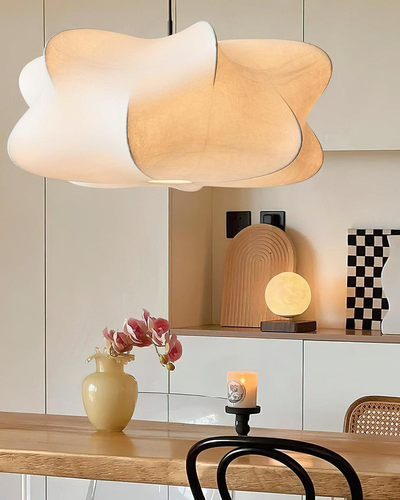 Silk Drum Pendant Light 19.7"