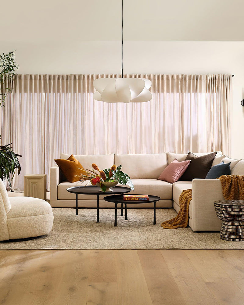 Silk Drum Pendant Light 19.7"