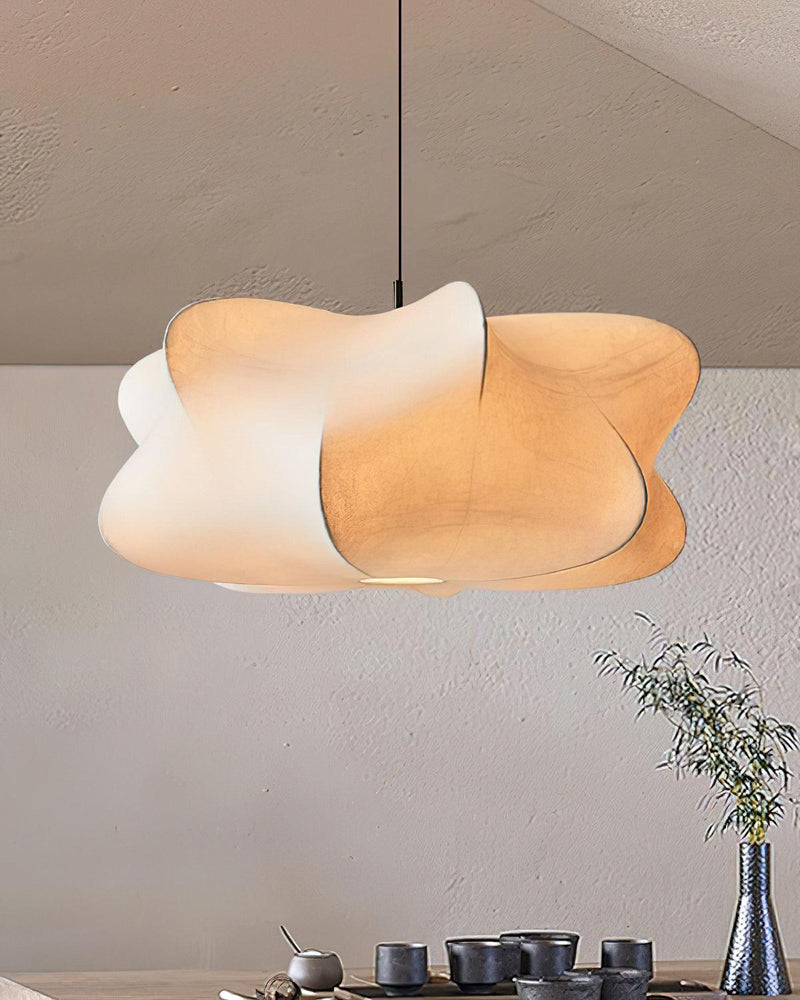Silk Drum Pendant Light 19.7"