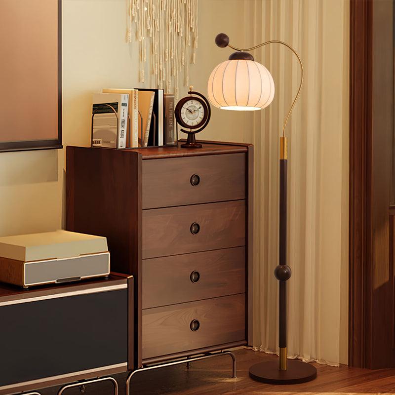 Silk Globe Floor Lamp 11.8"