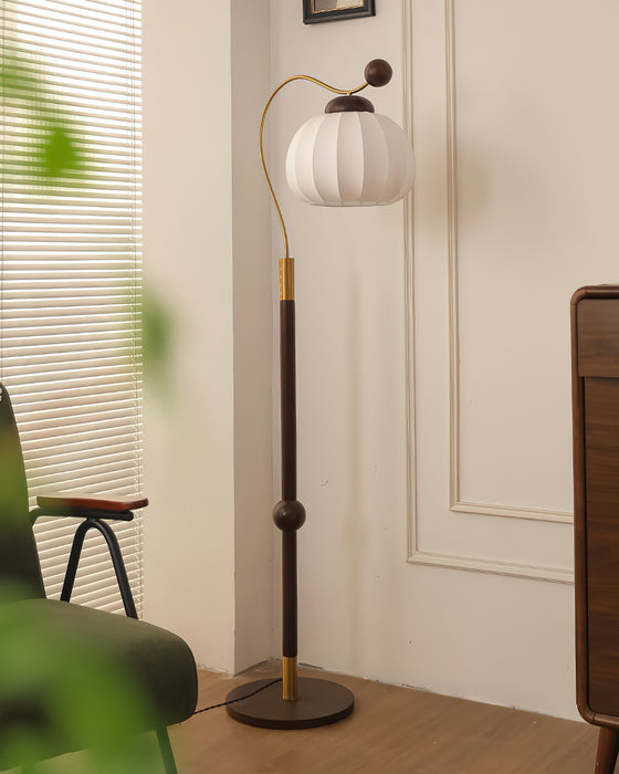 Silk Globe Floor Lamp 11.8"