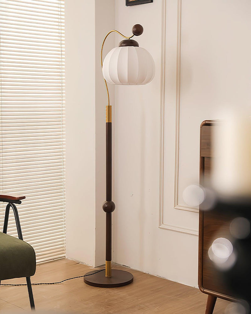 Silk Globe Floor Lamp 11.8"