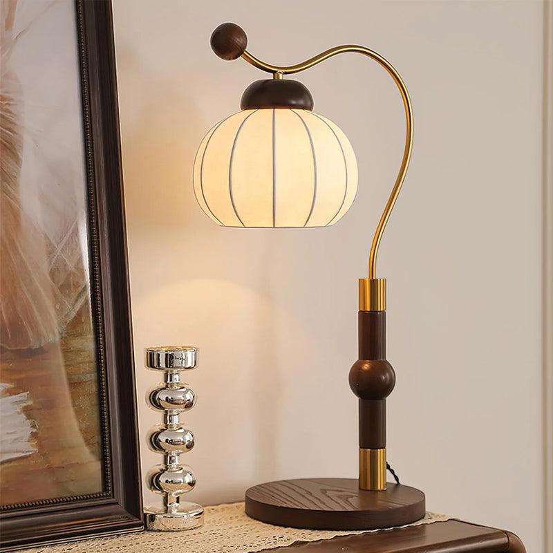 Silk Globe Table Lamp 7.9"