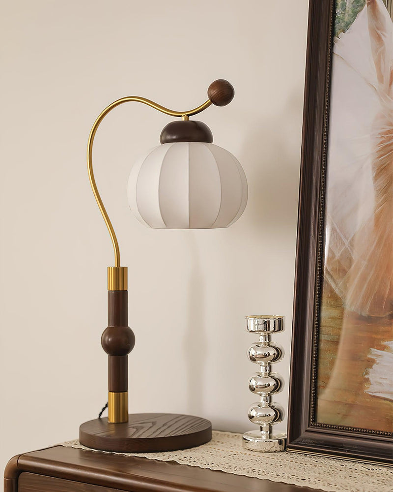 Silk Globe Table Lamp 7.9"