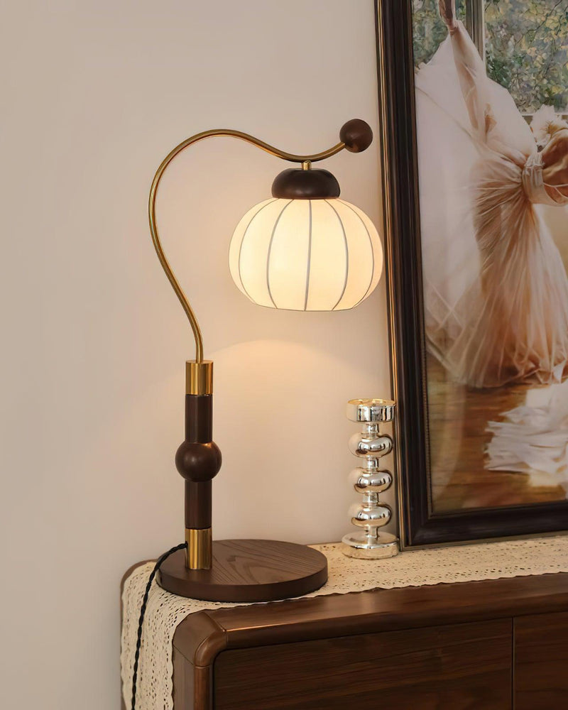 Silk Globe Table Lamp 7.9"