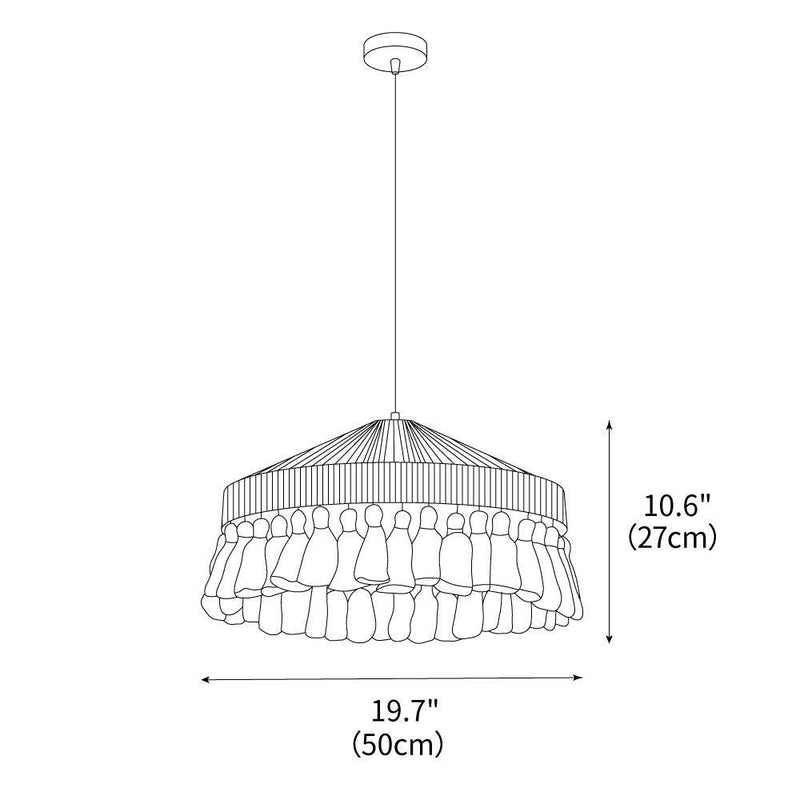 Small Bamboo Hat Pendant Lamp