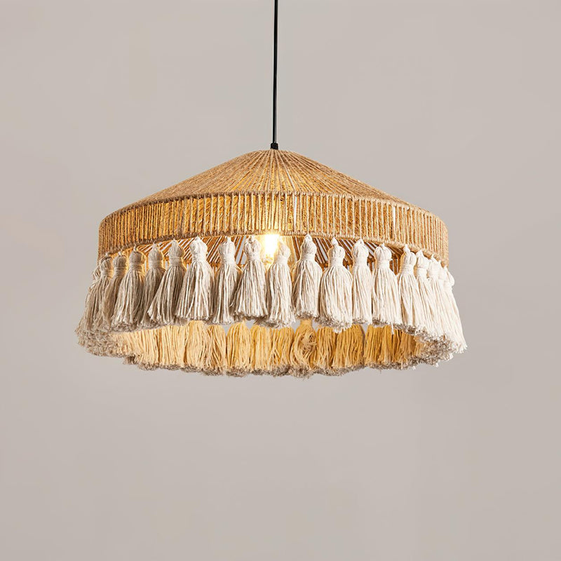 Small Bamboo Hat Pendant Lamp
