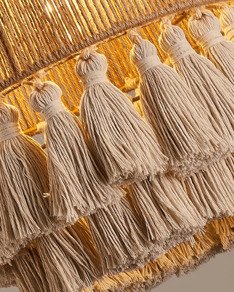 Small Bamboo Hat Pendant Lamp