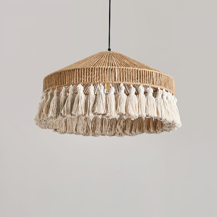 Small Bamboo Hat Pendant Lamp