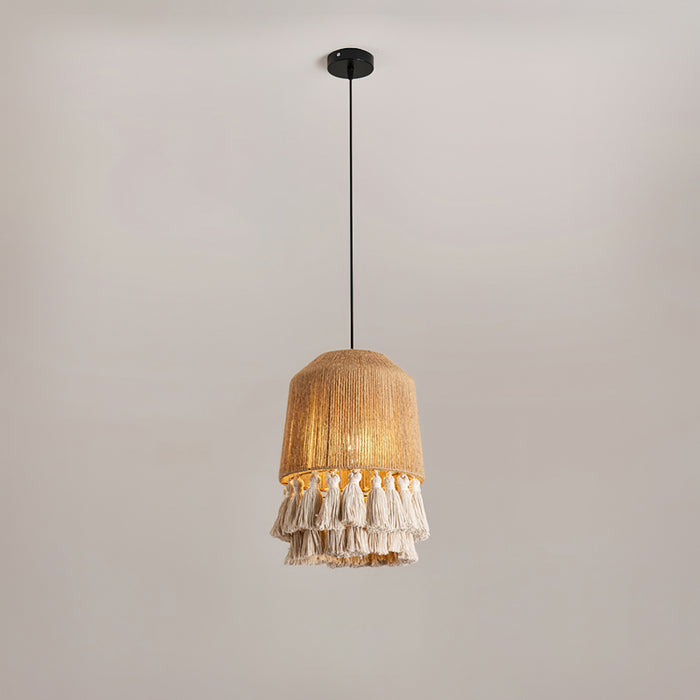 Small Bamboo Hat Pendant Lamp