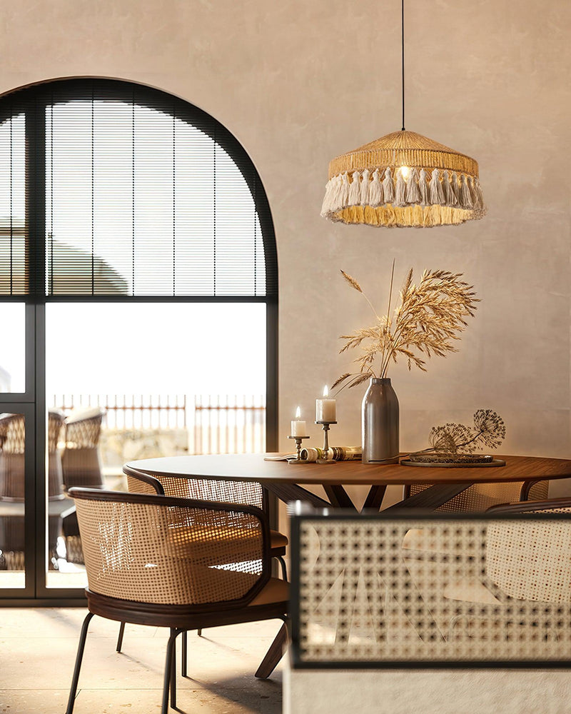 Small Bamboo Hat Pendant Lamp