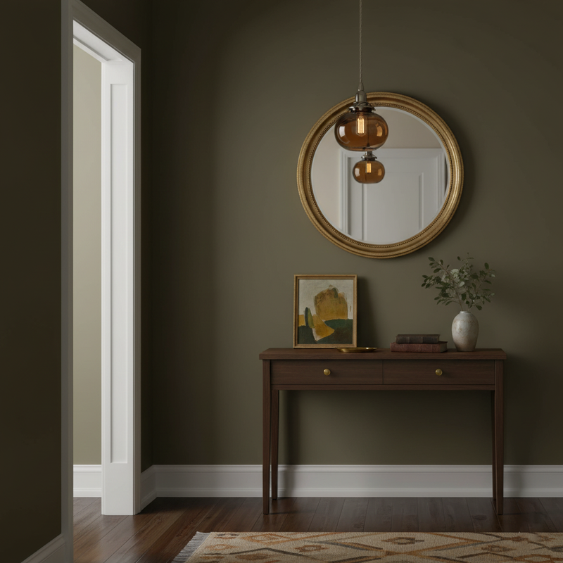 Small Retro Handmade Glass Pendant Light 5.1"