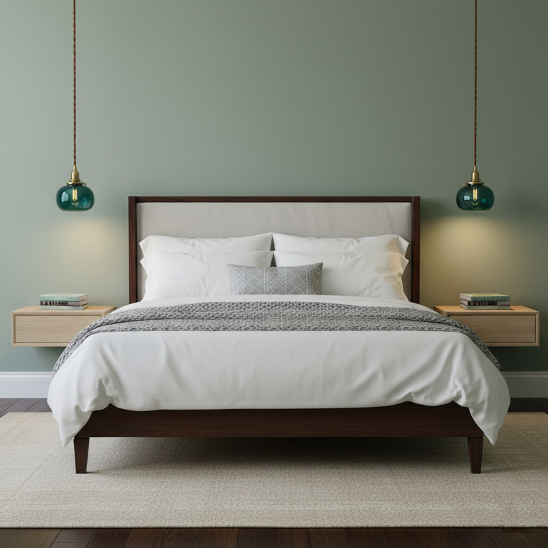 Small Retro Handmade Glass Pendant Light 5.1"