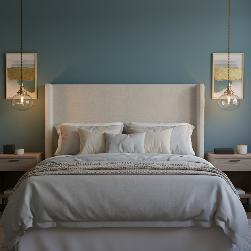 Small Retro Handmade Glass Pendant Light 5.1"