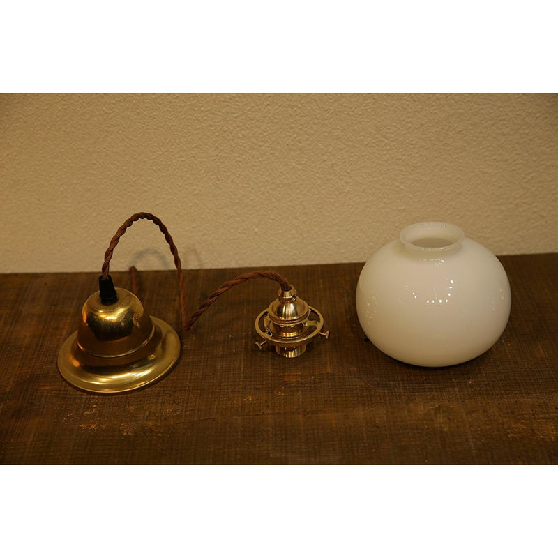 Small Retro Handmade Glass Pendant Light 5.1"