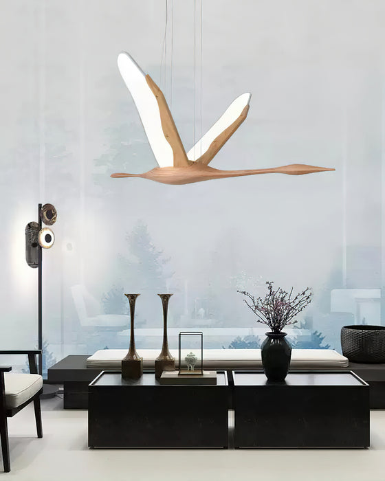 Soaring Crane Chandelier 46.5"