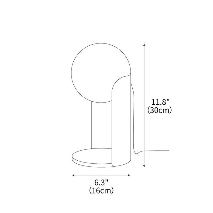 Solis Column Table Lamp 6.3"