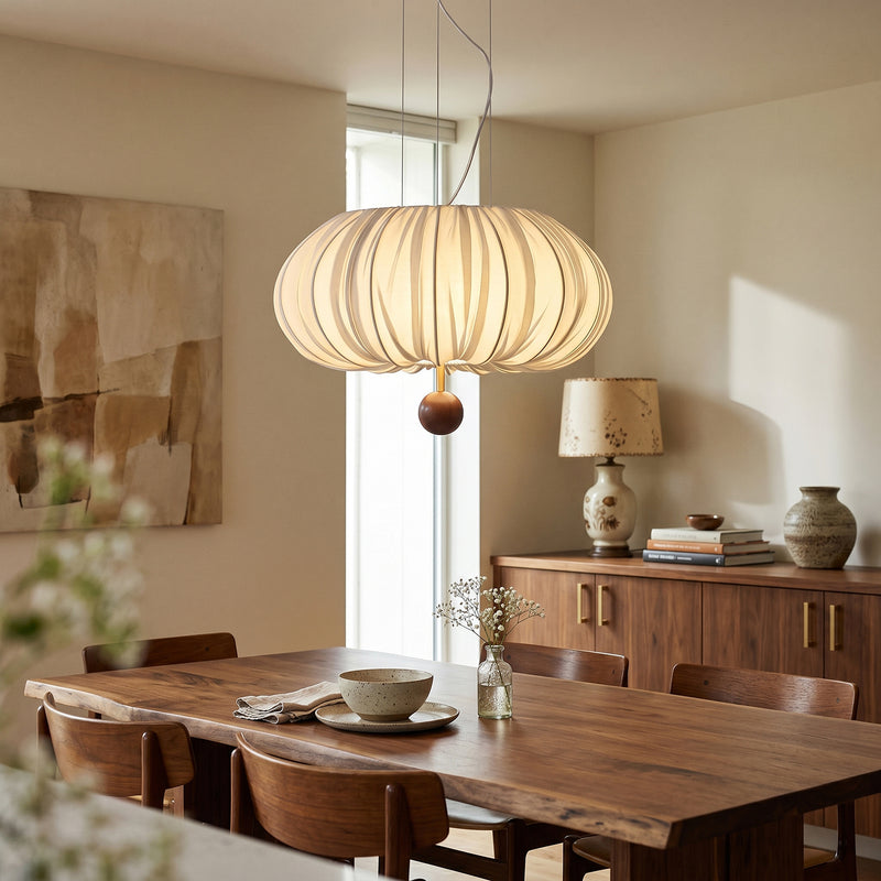 Solis Pleated Fabric Pendant Lamp