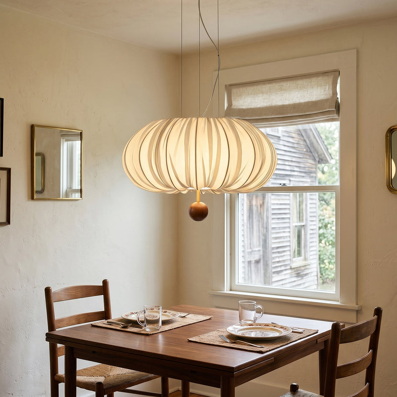 Solis Pleated Fabric Pendant Lamp