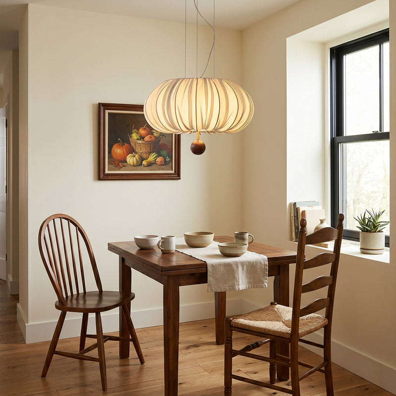 Solis Pleated Fabric Pendant Lamp