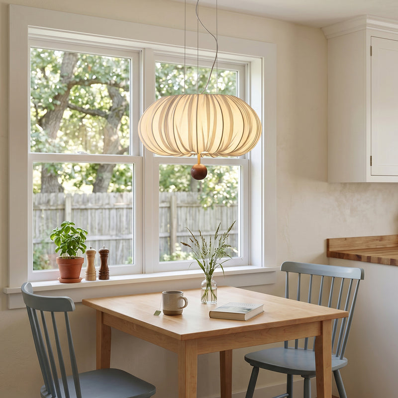 Solis Pleated Fabric Pendant Lamp