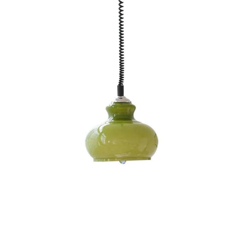 Space Age Glass Pendant Light 11.4"