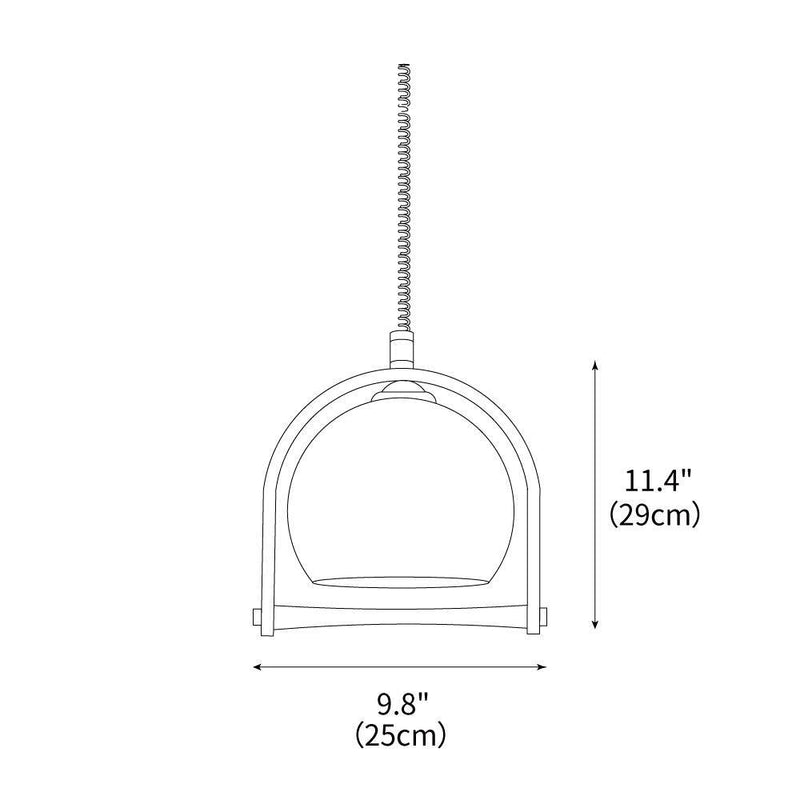 Space Age Pendant Lamp 9.8"