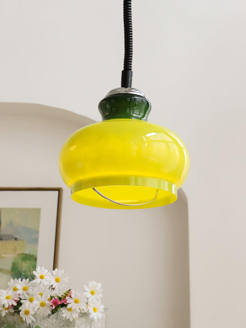 Space Age Glass Pendant Light 11.4"
