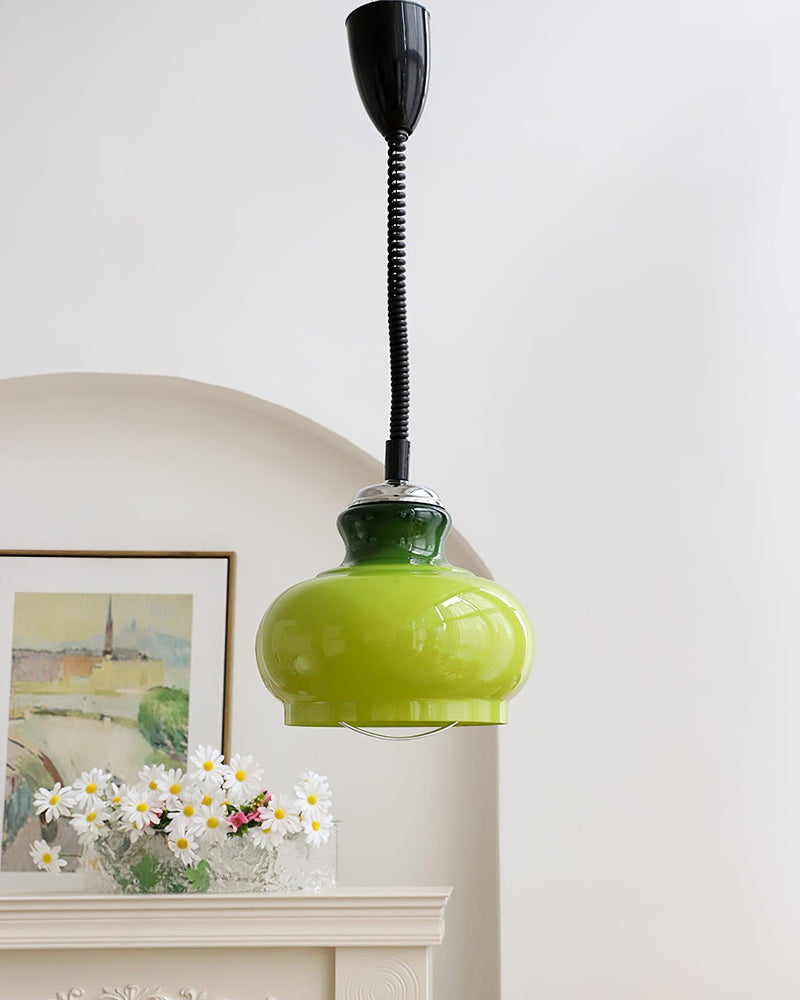 Space Age Glass Pendant Light 11.4"