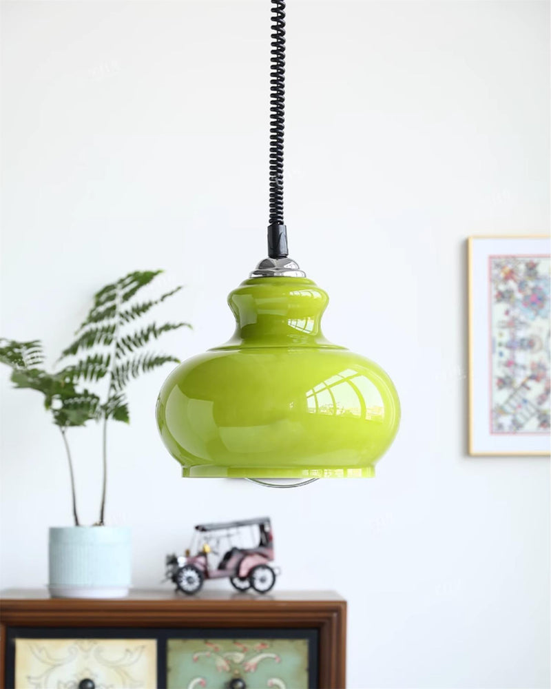 Space Age Glass Pendant Light 11.4"