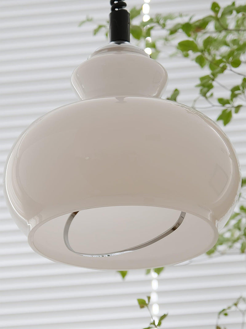 Space Age Glass Pendant Light 11.4"