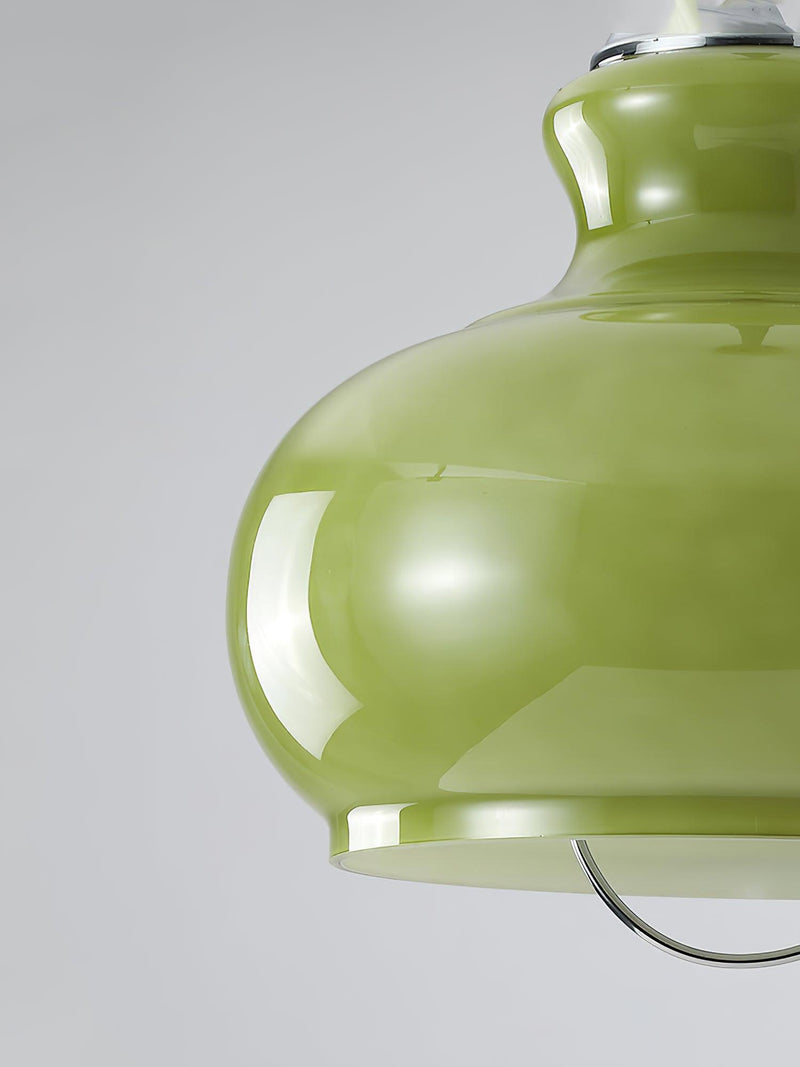 Space Age Glass Pendant Light 11.4"