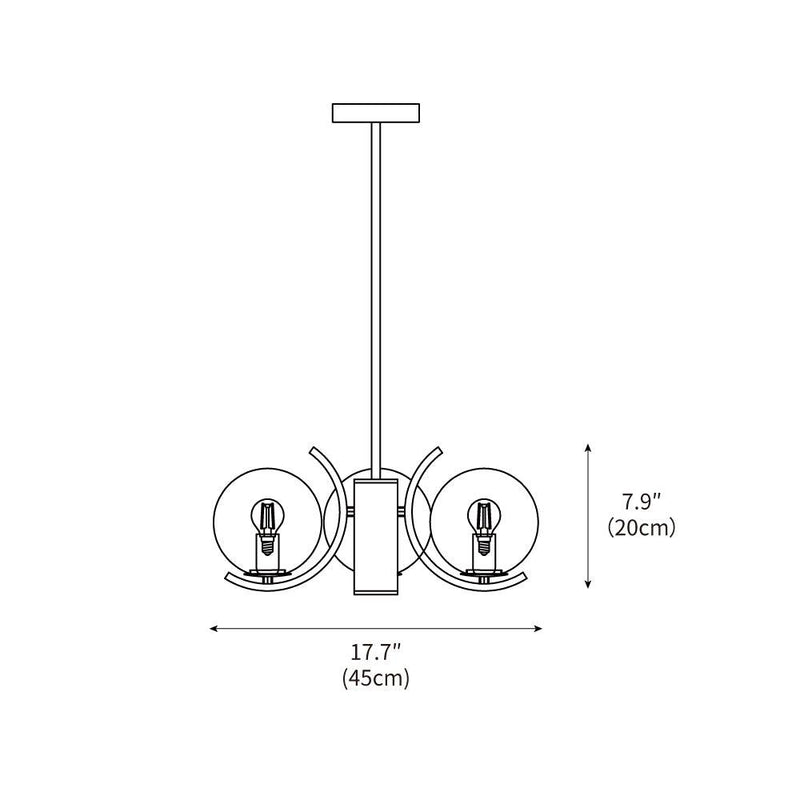 Space Ball Chandelier
