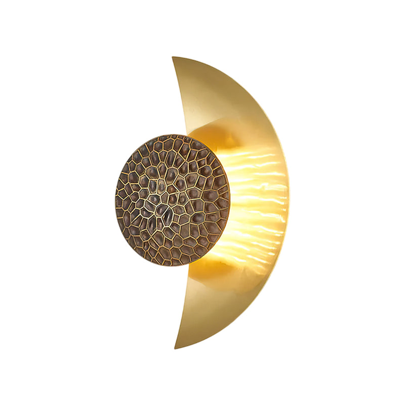 Spiral Crescent Wall Lamp