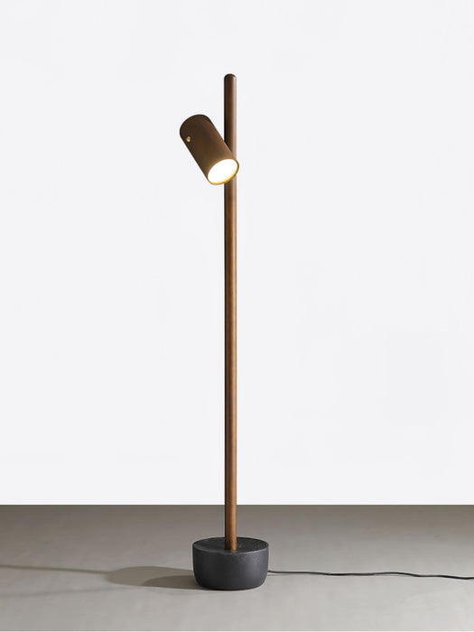 Spotlight Wood Floor Lamp 7.9"