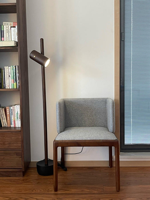 Spotlight Wood Floor Lamp 7.9"